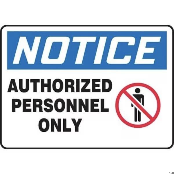 Accuform OSHA NOTICE SAFETY SIGN AUTHORIZED MADM866XP MADM866XP - main